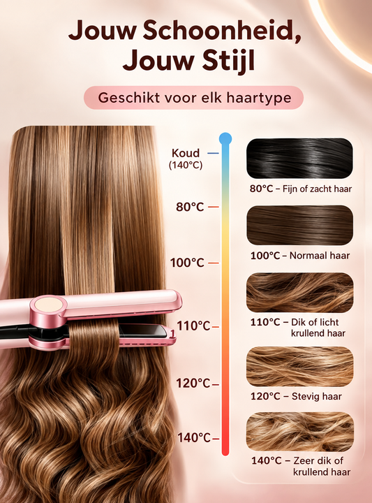 Luvora™ Professionele Stijltang – Glad & Glanzend Haar
