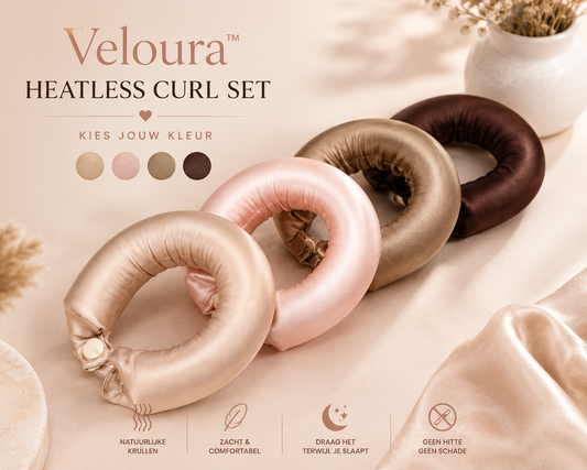 Veloura™ Heatless Curl Set – Zachte Krullen Zonder Hitte