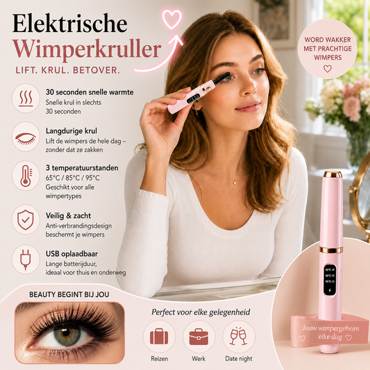 Elektrische Verwarmde Wimperkruller – USB Oplaadbaar