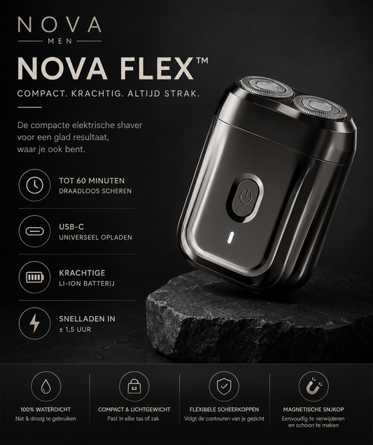 NOVA FLEX™ Mini Shaver – Compact Draadloos Scheerapparaat