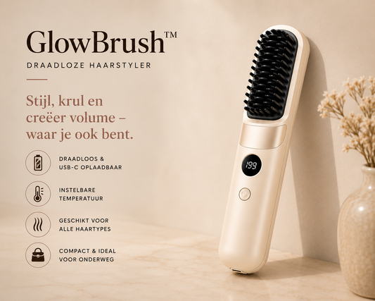 GlowBrush™ – Draadloze Haarstyler