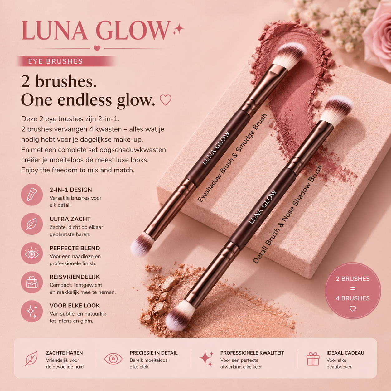 LUNA GLOW Make-up Brush Set