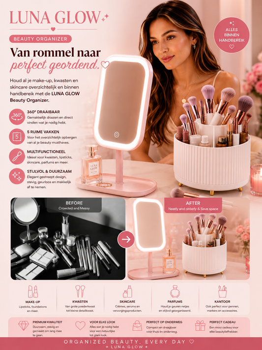 LUNA GLOW Beauty Organizer houder