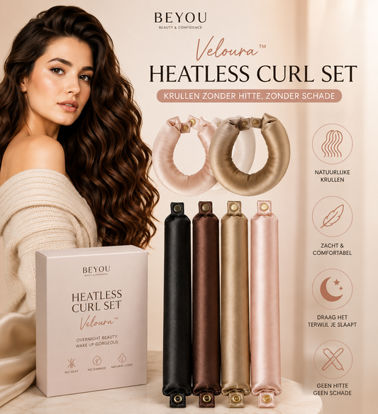 Veloura™ Heatless Curl Set – Zachte Krullen Zonder Hitte