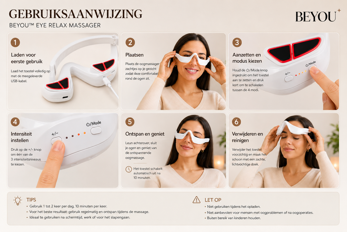 LUNA EYE™ Oogmassager – Ontspanning voor Vermoeide Ogen