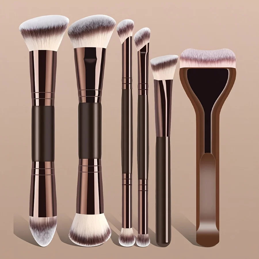 LUNA GLOW™ Make-up Brush Set – 6 Beauty Essentials
