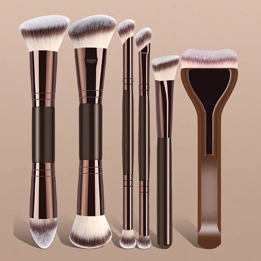 LUNA GLOW™ Make-up Brush Set – 6 Beauty Essentials