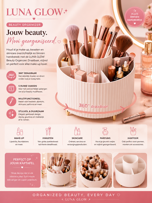 LUNA GLOW Beauty Organizer houder