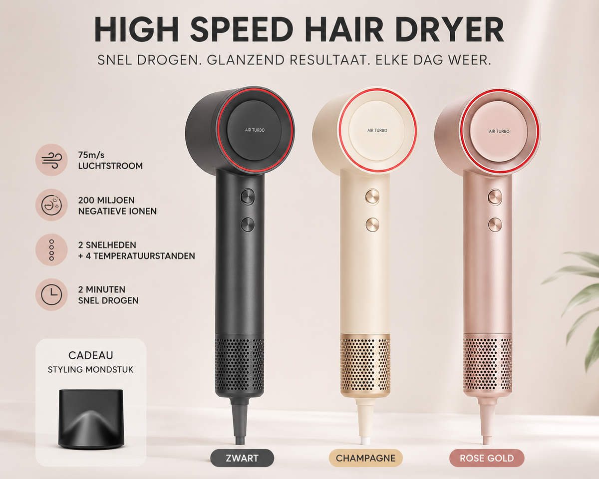 Luvora™ AirSilk Pro – High-Speed Haardroger